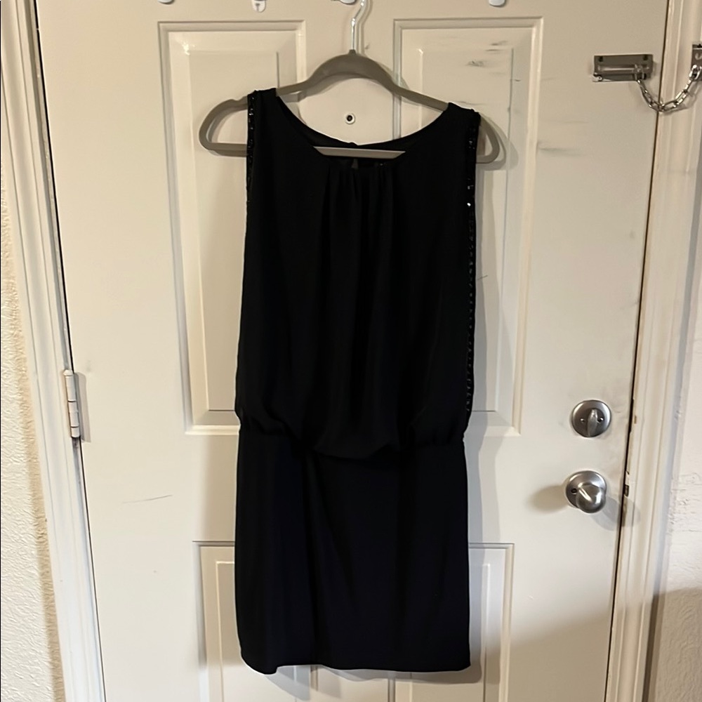 Scarlett Black Sheath Mini Dress for Cocktail